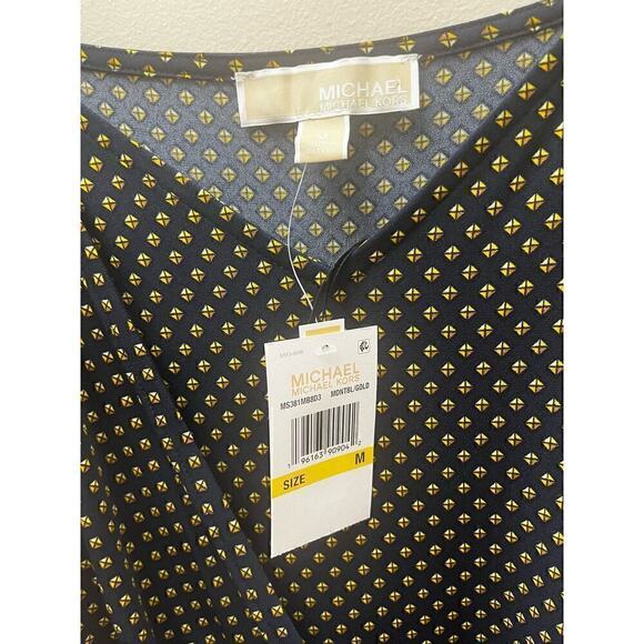 Michael  Kors Navy and Gold Jumpsuit Size Med - Picture 4 of 5